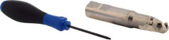 Seco - 1" Cut Diam, 1.02" Max Depth of Cut, 1" Shank Diam, 5.02" OAL, Indexable Ball Nose End Mill - 2-3/4" Head Length, R218.19 Toolholder, 218.19 125, SPMX 0903 Insert - Eagle Tool & Supply