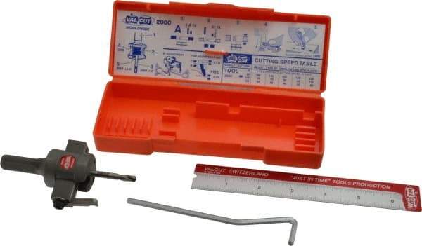 SPI - 3/4 to 3" Cutting Diam, 3/8" Cutting Depth, Circle Cutter & Trepanning Tool - Straight Shank, 1/2" Shank Diam - Eagle Tool & Supply