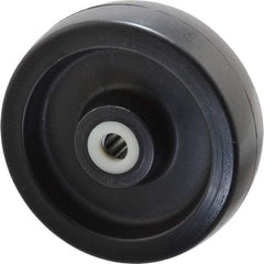 Fairbanks - 6 Inch Diameter x 2 Inch Wide, Polyolefin Caster Wheel - 1,200 Lb. Capacity, 2-3/16 Inch Hub Length, 5/8 Inch Axle Diameter, Roller Bearing - Eagle Tool & Supply