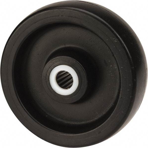 Fairbanks - 6 Inch Diameter x 2 Inch Wide, Polyolefin Caster Wheel - 1,200 Lb. Capacity, 2-3/16 Inch Hub Length, 3/4 Inch Axle Diameter, Roller Bearing - Eagle Tool & Supply