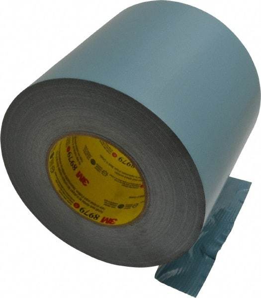 3M - 6" x 55m Blue Duct Tape - 12.1 mil, Rubber Adhesive, Polyethylene Film Backing, 36 Lb/ln Tensile Strength, 200°F Max, Series 8979 - Eagle Tool & Supply