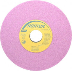 Norton - 7" Diam x 1-1/4" Hole x 1/2" Thick, H Hardness, 46 Grit Surface Grinding Wheel - Aluminum Oxide, Type 1, Coarse Grade, 3,600 Max RPM, Vitrified Bond, No Recess - Eagle Tool & Supply