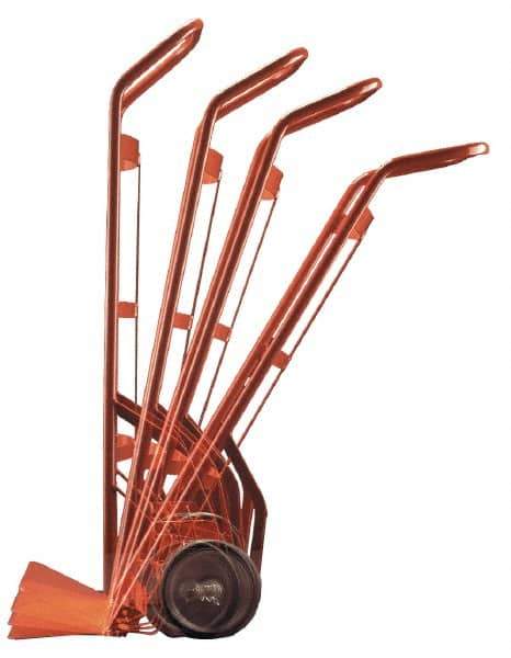 Wesco Industrial Products - 600 Lb Capacity 50" OAH Hand Truck - Swept Back Handle, Steel, Pneumatic Wheels - Eagle Tool & Supply