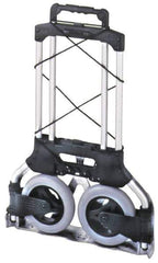 Wesco Industrial Products - 175 Lb Capacity 42" OAH Folding Hand Truck - Aluminum, Rubber Wheels - Eagle Tool & Supply