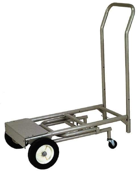 Wesco Industrial Products - 400 Lb Capacity Hand Truck - Swept Back Handle, Steel, Semi-Pneumatic Wheels - Eagle Tool & Supply