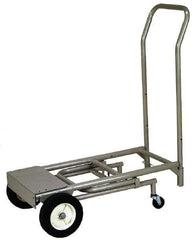 Wesco Industrial Products - 400 Lb Capacity Hand Truck - Swept Back Handle, Steel, Semi-Pneumatic Wheels - Eagle Tool & Supply