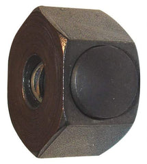 Morton Machine Works - M12x1.75 Metric Coarse Steel Right Hand Push Button Hex Nut - 35mm Across Flats, 28.5mm High, Black Oxide Finish - Eagle Tool & Supply