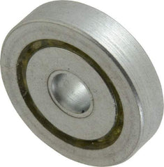 Value Collection - 1/4" Bore Diam, 1-1/16" OD, Open Unground Full Complement Radial Ball Bearing - 1/4" Wide, 1 Row, Round Bore, 484 Lb Dynamic Capacity - Eagle Tool & Supply