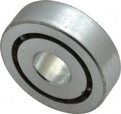 Value Collection - 1/2" Bore Diam, 1-1/2" OD, Open Unground Full Complement Radial Ball Bearing - 7/16" Wide, 1 Row, Round Bore, 769 Lb Dynamic Capacity - Eagle Tool & Supply