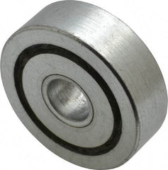 Value Collection - 1/2" Bore Diam, 1-3/4" OD, Open Unground Full Complement Radial Ball Bearing - 9/16" Wide, 1 Row, Round Bore, 1,187 Lb Dynamic Capacity - Eagle Tool & Supply