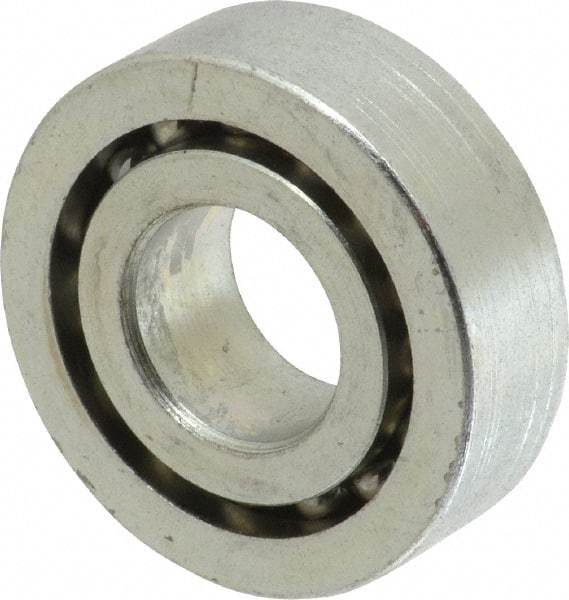 Value Collection - 3/4" Bore Diam, 1-3/4" OD, Open Unground Full Complement Radial Ball Bearing - 9/16" Wide, 1 Row, Round Bore, 1,187 Lb Dynamic Capacity - Eagle Tool & Supply