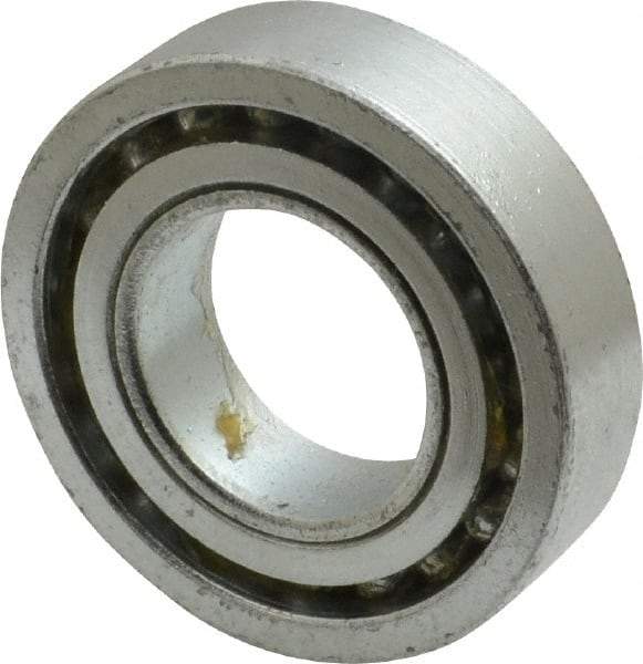 Value Collection - 1" Bore Diam, 2" OD, Open Unground Full Complement Radial Ball Bearing - 1/2" Wide, 1 Row, Round Bore, 1,384 Lb Dynamic Capacity - Eagle Tool & Supply