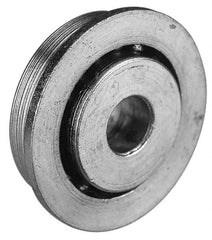 Value Collection - 7/16" Bore Diam, 1-1/16" OD, Open Unground Full Complement Radial Ball Bearing - With Flange, 1 Row, Round Bore, 509 Lb Dynamic Capacity - Eagle Tool & Supply