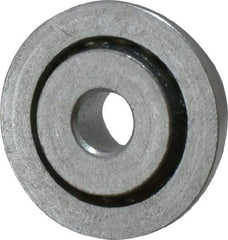 Value Collection - 1/4" Bore Diam, 7/8" OD, Open Unground Full Complement Radial Ball Bearing - With Flange, 1 Row, Round Bore, 356 Lb Dynamic Capacity - Eagle Tool & Supply