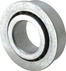 Value Collection - 5/8" Bore Diam, 1-1/4" OD, Open Unground Full Complement Radial Ball Bearing - With Flange, 1 Row, Round Bore, 594 Lb Dynamic Capacity - Eagle Tool & Supply
