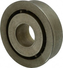 Value Collection - 1/2" Bore Diam, 1-3/8" OD, Open Unground Full Complement Radial Ball Bearing - With Flange, 1 Row, Round Bore, 769 Lb Dynamic Capacity - Eagle Tool & Supply