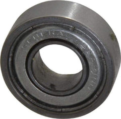 Value Collection - 3/8" Bore Diam, 7/8" OD, Double Shield Unground Retainer Type Radial Ball Bearing - 9/32" Wide, 1 Row, Round Bore, 450 Lb Dynamic Capacity - Eagle Tool & Supply