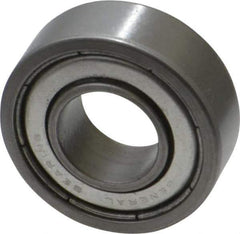 Value Collection - 1/2" Bore Diam, 1-1/8" OD, Double Shield Unground Retainer Type Radial Ball Bearing - 3/8" Wide, 1 Row, Round Bore, 691 Lb Dynamic Capacity - Eagle Tool & Supply