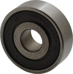 Value Collection - 7/16" Bore Diam, 1-3/8" OD, Double Seal Unground Retainer Type Radial Ball Bearing - 7/16" Wide, 1 Row, Round Bore, 915 Lb Dynamic Capacity - Eagle Tool & Supply