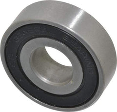 Value Collection - 5/8" Bore Diam, 1-5/8" OD, Double Seal Unground Retainer Type Radial Ball Bearing - 1/2" Wide, 1 Row, Round Bore, 1,171 Lb Dynamic Capacity - Eagle Tool & Supply