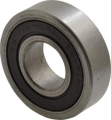 Value Collection - 3/4" Bore Diam, 1-3/4" OD, Double Seal Unground Retainer Type Radial Ball Bearing - 1/2" Wide, 1 Row, Round Bore, 1,171 Lb Dynamic Capacity - Eagle Tool & Supply