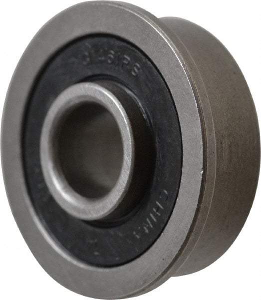 Value Collection - 5/16" Bore Diam, 7/8" OD, Double Seal Unground Retainer Type Radial Ball Bearing - With Flange, 1 Row, Round Bore, 450 Lb Dynamic Capacity - Eagle Tool & Supply