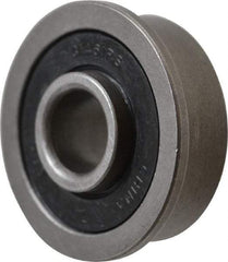 Value Collection - 5/16" Bore Diam, 7/8" OD, Double Seal Unground Retainer Type Radial Ball Bearing - With Flange, 1 Row, Round Bore, 450 Lb Dynamic Capacity - Eagle Tool & Supply