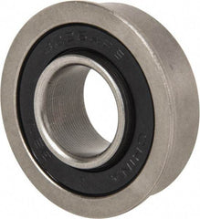 Value Collection - 5/8" Bore Diam, 1-3/8" OD, Double Seal Unground Retainer Type Radial Ball Bearing - With Flange, 1 Row, Round Bore, 915 Lb Dynamic Capacity - Eagle Tool & Supply