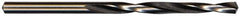 Interstate - #72 130° High Speed Steel Jobber Drill - Bright Finish, Right Hand Cut, Spiral Flute, Straight Shank, 1-1/8" OAL, Standard Point - Eagle Tool & Supply