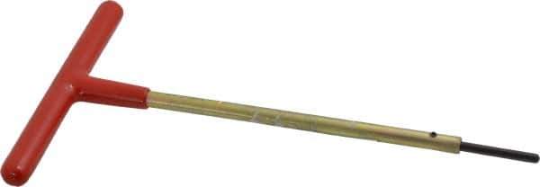 Made in USA - 1/8" Hex, T-Handle, Hex Key - 6" OAL, Chromalloy Steel, Inch System of Measurement - Eagle Tool & Supply