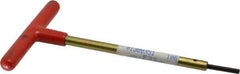 Made in USA - 9/64" Hex, T-Handle, Hex Key - 6" OAL, Chromalloy Steel, Inch System of Measurement - Eagle Tool & Supply