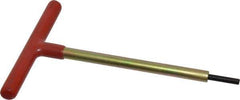 Made in USA - 3/16" Hex, T-Handle, Hex Key - 6" OAL, Chromalloy Steel, Inch System of Measurement - Eagle Tool & Supply