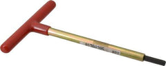 Made in USA - 7/32" Hex, T-Handle, Hex Key - 6" OAL, Chromalloy Steel, Inch System of Measurement - Eagle Tool & Supply