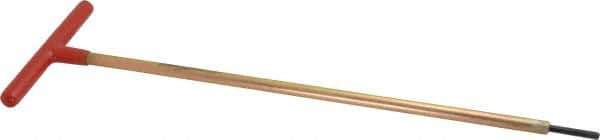 Made in USA - 5/32" Hex, T-Handle, Hex Key - 12" OAL, Chromalloy Steel, Inch System of Measurement - Eagle Tool & Supply