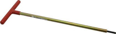Made in USA - 3/16" Hex, T-Handle, Hex Key - 12" OAL, Chromalloy Steel, Inch System of Measurement - Eagle Tool & Supply