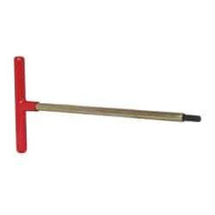 Made in USA - 5/16" Hex, T-Handle, Hex Key - 12" OAL, Chromalloy Steel, Inch System of Measurement - Eagle Tool & Supply