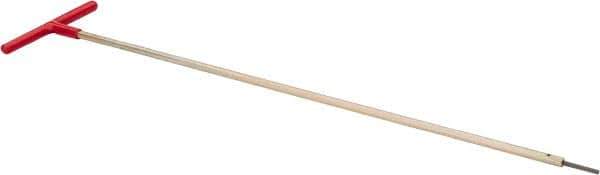 Made in USA - 7/64" Hex, T-Handle, Hex Key - 18" OAL, Chromalloy Steel, Inch System of Measurement - Eagle Tool & Supply