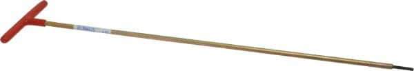 Made in USA - 1/8" Hex, T-Handle, Hex Key - 18" OAL, Chromalloy Steel, Inch System of Measurement - Eagle Tool & Supply