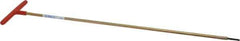 Made in USA - 1/8" Hex, T-Handle, Hex Key - 18" OAL, Chromalloy Steel, Inch System of Measurement - Eagle Tool & Supply