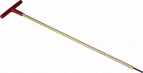 Made in USA - 9/64" Hex, T-Handle, Hex Key - 18" OAL, Chromalloy Steel, Inch System of Measurement - Eagle Tool & Supply