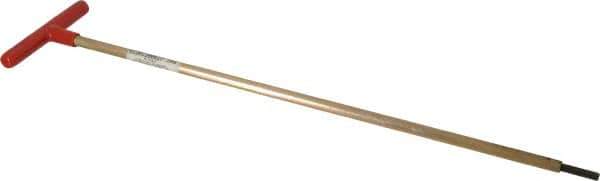 Made in USA - 7/32" Hex, T-Handle, Hex Key - 18" OAL, Chromalloy Steel, Inch System of Measurement - Eagle Tool & Supply
