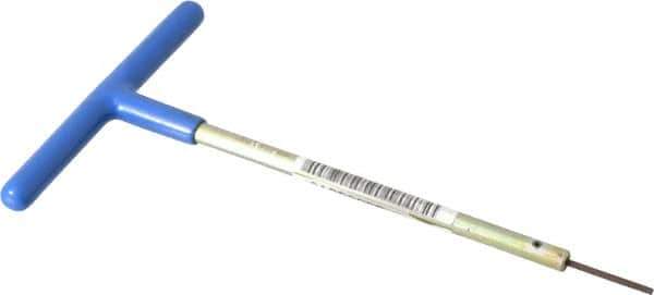 Made in USA - 2mm Hex, T-Handle, Hex Key - 6" OAL, Chromalloy Steel, Metric System of Measurement - Eagle Tool & Supply