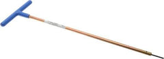 Made in USA - 2mm Hex, T-Handle, Hex Key - 12" OAL, Chromalloy Steel, Metric System of Measurement - Eagle Tool & Supply