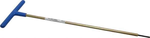Made in USA - 3mm Hex, T-Handle, Hex Key - 12" OAL, Chromalloy Steel, Metric System of Measurement - Eagle Tool & Supply