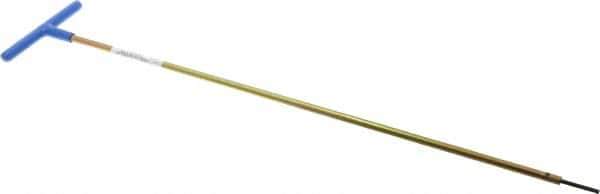 Made in USA - 3mm Hex, T-Handle, Hex Key - 18" OAL, Chromalloy Steel, Metric System of Measurement - Eagle Tool & Supply