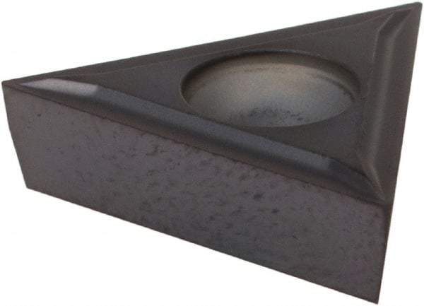 Kennametal - TCGT32.50.5 LF Grade KC5010 Carbide Turning Insert - TiAlN Finish, 60° Triangle, 3/8" Inscr Circle, 5/32" Thick, 0.0079" Corner Radius - Eagle Tool & Supply