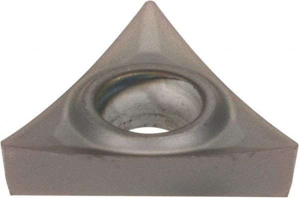 Kennametal - TCGT21.50.5 HP Grade KC5010 Carbide Turning Insert - TiAlN Finish, 60° Triangle, 1/4" Inscr Circle, 3/32" Thick, 0.008" Corner Radius - Eagle Tool & Supply