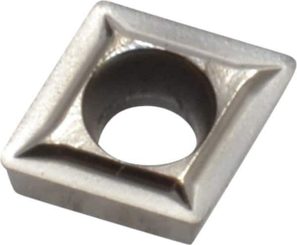Kennametal - CPGT21.51 LF Grade KC5410 Carbide Turning Insert - TiB2 Finish, 80° Diamond, 1/4" Inscr Circle, 3/32" Thick, 1/64" Corner Radius - Eagle Tool & Supply