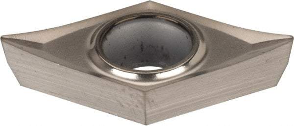 Kennametal - DPGT32.51 HP Grade KC5410 Carbide Turning Insert - TiB2 Finish, 55° Diamond, 3/8" Inscr Circle, 5/32" Thick, 1/64" Corner Radius - Eagle Tool & Supply
