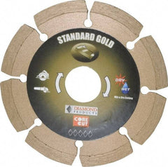 Core Cut - 4" Diam, 20mm Arbor Hole Diam, Wet & Dry Cut Saw Blade - Diamond-Tipped, Standard Round Arbor - Eagle Tool & Supply